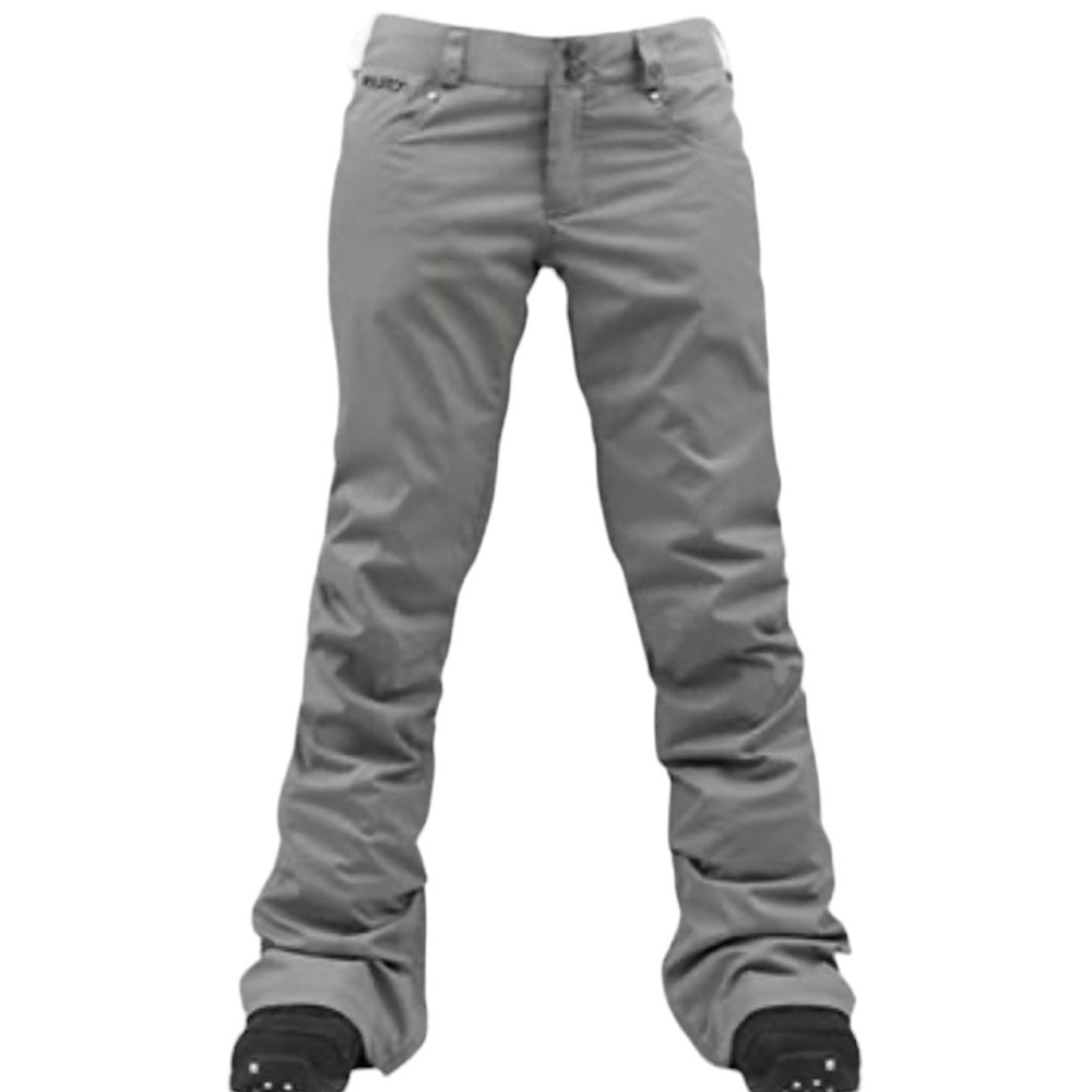 Burton Women’s Dry Ride Grey Purple Snowboarding Flare Pants Size Medium